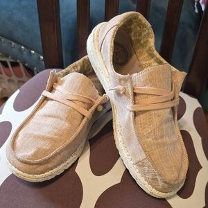 Casual Tan Slip-On Shoes